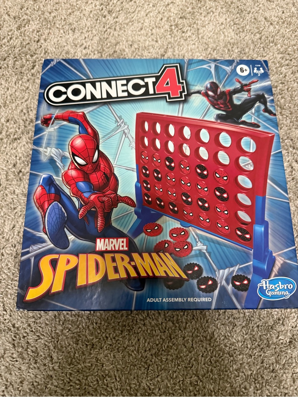 Hasbro Spider-Man Connect 4 Game - Red & Blue